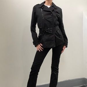 Zara jacket with buckle and zipper details